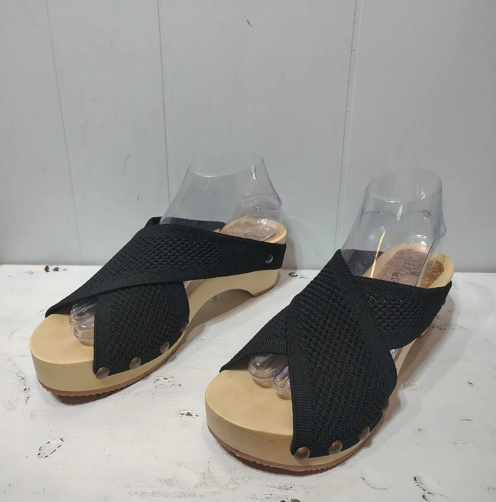 Jax & Bard‎ Libby Hill Black Leather Sandals Size 39 (8-8.5)
